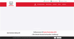 Desktop Screenshot of honda-aalborg.dk