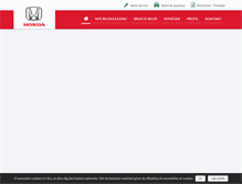 Tablet Screenshot of honda-aalborg.dk